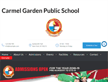 Tablet Screenshot of carmelgardenschool.org